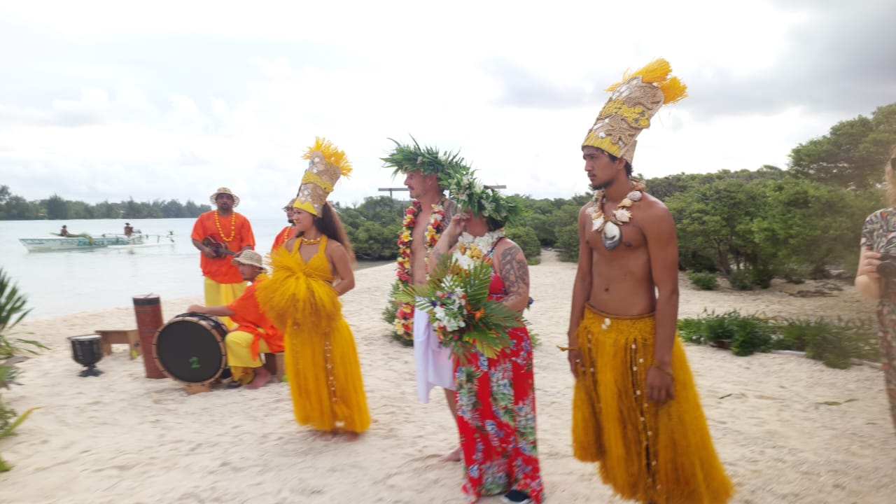 Cérémonie sur la plage